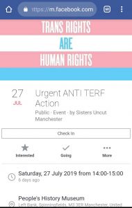 Anti TERF action screenshot